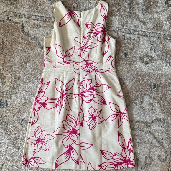 Ann Taylor Floral Dress in Pink and Off-White NWT - Picture 7 of 8